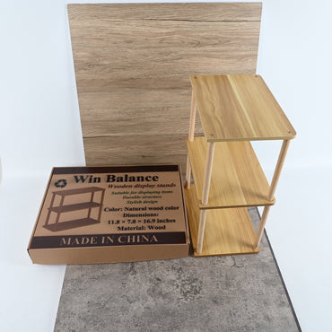 Win Balance Wooden Display Stands Elegant Durable Stand for Retail Home Decor