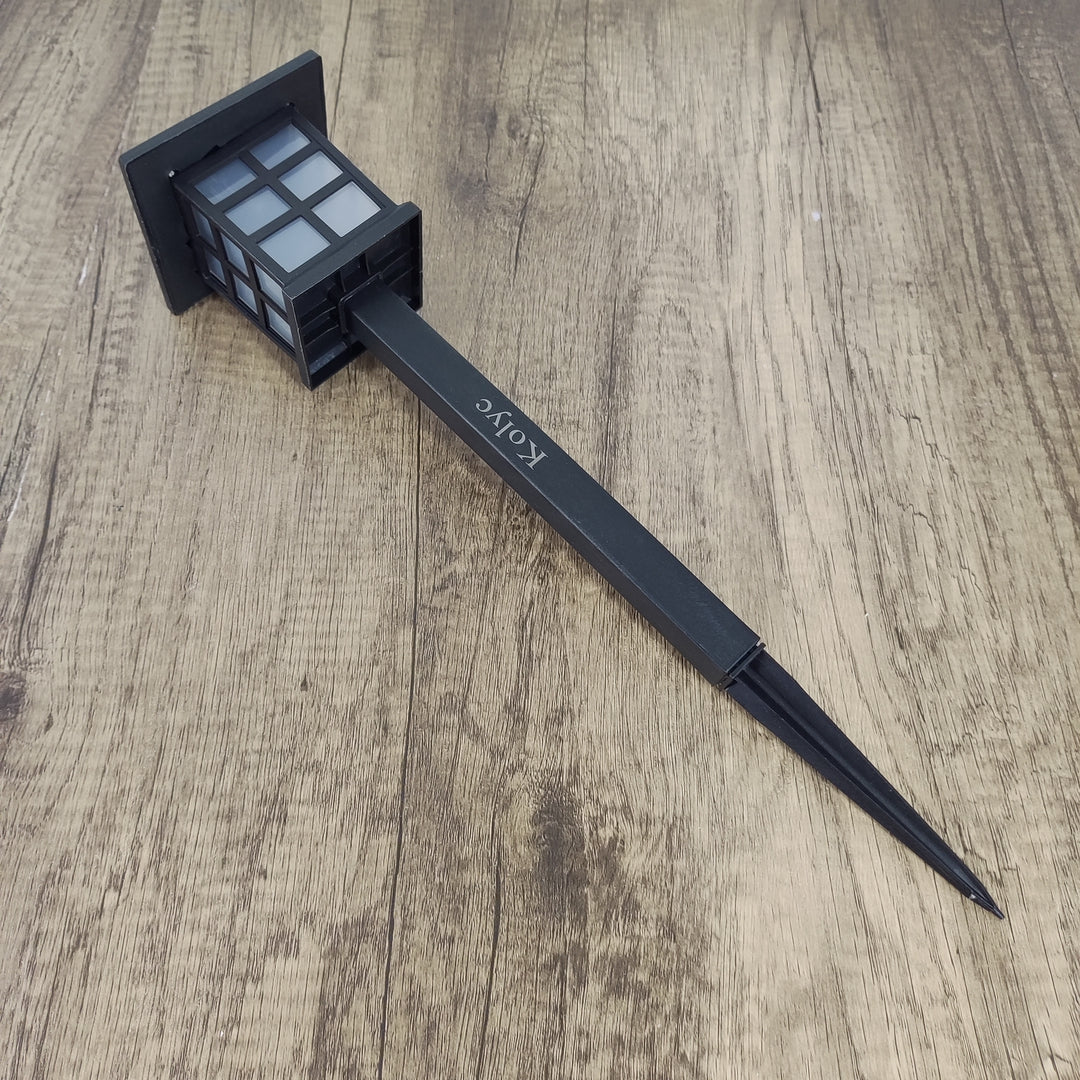Kolyc Solar Garden Light - Stylish Black Finish with Soothing Blue LED Light