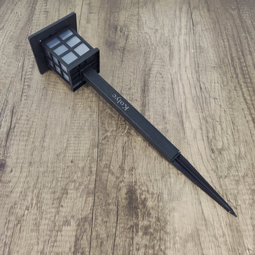 Kolyc Solar Garden Light - Stylish Black Finish with Soothing Blue LED Light