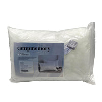 campmemory Pillows White Polyester Filled Pillow 91-95% Minimalist Solid