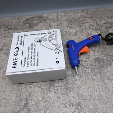 HAVE GOLD Hot Melt Glue Guns 20 Watt Corded Electric Blue High Strength Bonding Quick Heat