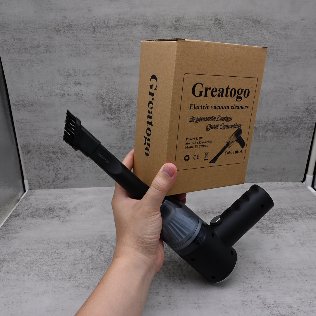 Greatogo Portable Electric Vacuum Cleaners - 25000PA Powerful Handheld Cordless Vacuum with Quick Charge