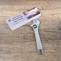 ZORVIKANEL 6-Inch Mini Wrench Compact Adjustable Wrench for Tight Spaces, Durable Tool for DIY & Repairs