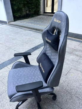 Xpanse Gaming Chair, Breathable Office Chair Made of High-Quality Fabric, As Soft as Fur, Ergonomic PC Chair, Adjustable and Rotating Desk Chair with Footrest.