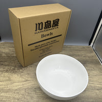 KAWASIMAYA Ceramic Soup Bowls Set Dining Bowls for Salad, Pasta, and Rice, Solid Color Porcelain Tableware