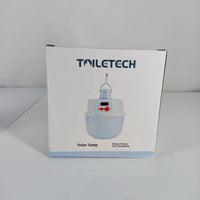 TOILETECH Rechargeable Portable LED Solar Emergency Light Bulb for Home Power Outages