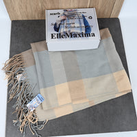 ElleMaxima Unisex Acrylic Fiber Scarf Soft & Warm Lightweight Fashion Scarf for Men and Women