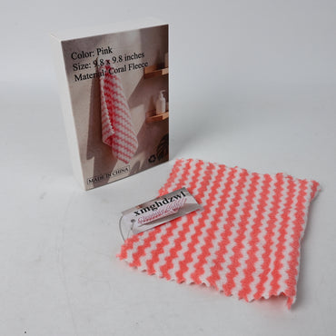xmghdzwl Cleaning Cloths Soft Absorbent Pink Towel Quick Drying Reusable