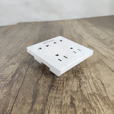 sktoo White Standard Electrical Wall Receptacle Outlet - 10A 110V with Surge Protection, Easy