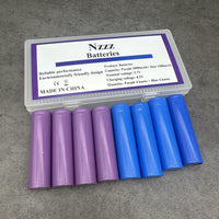 Nzzz Lithium Battery Set - Purple 2000mAh & Blue 1500mAh for Outdoor Adventures