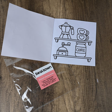 sealtown Printed Coloring Books High Quality Paper Diverse Designs Easy to Color for Relaxation