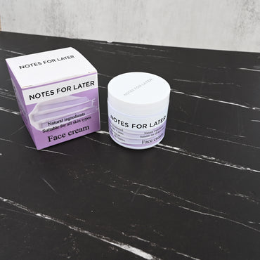 NOTES FOR LATER Premium Face Cream Intense Hydrating Moisturizing Cream for All Skin Types
