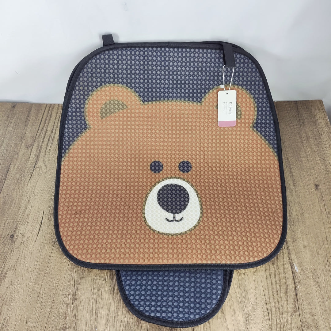 Diluculo Comfortable and Fun Bear Design Vehicle seat cushions - Brown