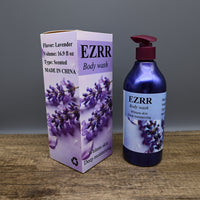 EZRR Body Wash Lavender Scented Moisturizing Shower Gel for Men and Women with Long Lasting Fragrance