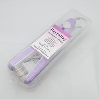 Reyroltay Purple Mini 2-in-1 Ionic Electric Hair Crimper -  Suitable for All Hair Types - Wet and Dry Use 30s Fast Heat-Up
