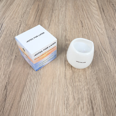 NOTES FOR LATER Low-Temperature Massage Candle in Ceramic Jar Moisturizing Coconut Wax Massage Candle for Cosmetic Skincare