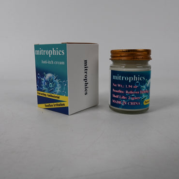 mitrophics Anti Itch Cream Fast Acting Relief Antibacterial Soothes Irritation Moisturizes for Dry Wet and Irritated Skin