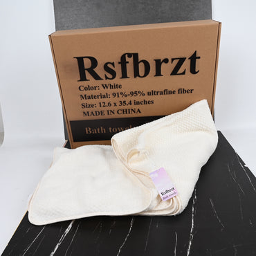 Rsfbrzt White Premium Bath Towels Ultra Soft & Highly Absorbent Cotton Towels for Bath & Spa