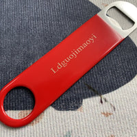 Ldguojimaoyi Bottle openers, non-electric Red 304 Stainless Steel Heavy Duty Flat Bar Manual Non-Electric Bottle Openers