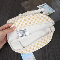 boombeatz Korean Style White Backpack for Women Fashionable Lightweight Daypack for School, Work & Travel