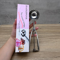 INAFKDPONR Professional Stainless Steel Ice Cream Scoops - Heavy-Duty Dessert Scoops for Home & Commercial Use