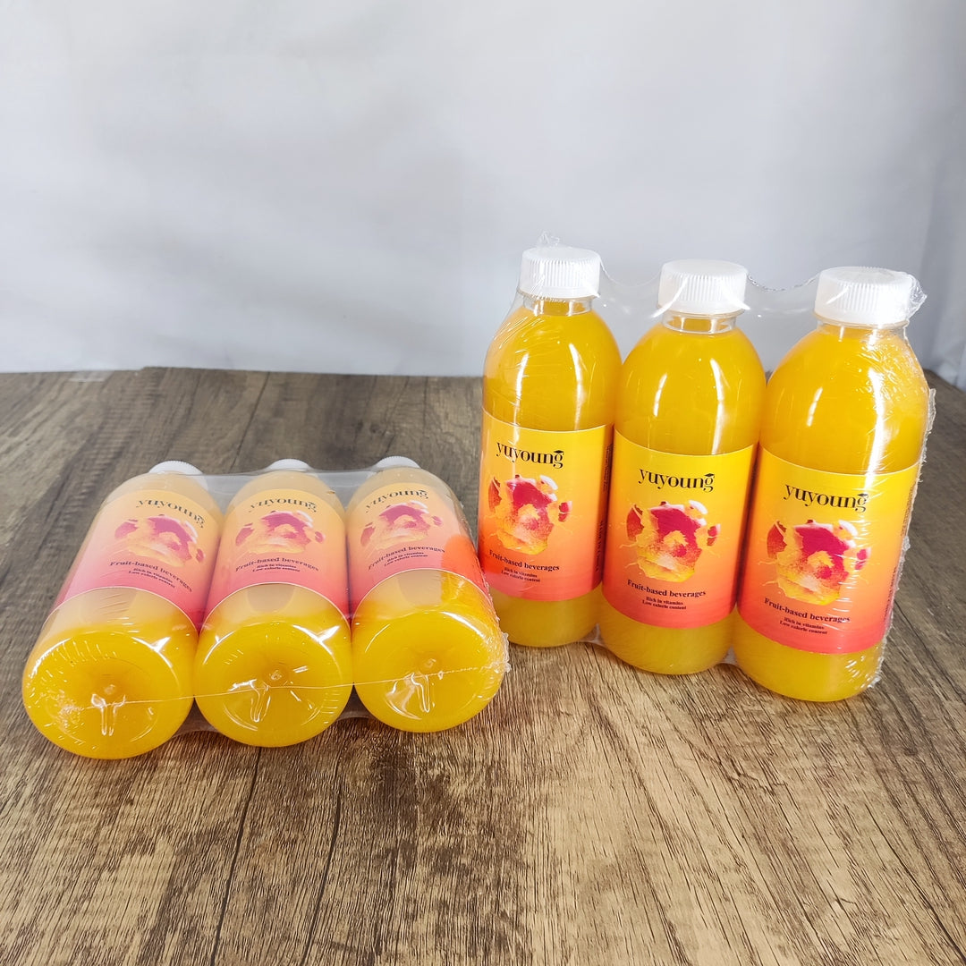 yuyoung Low Sugar Mango Fruit-based beverages - 12.17 fl oz Bottles, Rich in Vitamin C