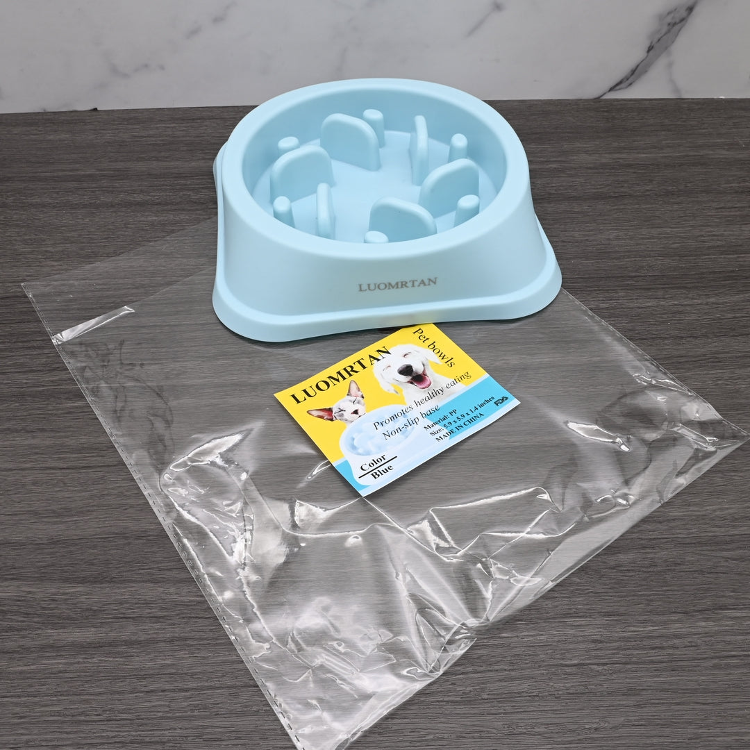 LUOMRTAN Premium Pet Bowls: Interactive Slow Feeder Collection for Healthy Dining