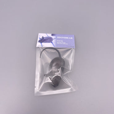 HIONIBEAR Cat Toy - Realistic Gray Mouse Squeaky Toy for Engaging Playtime and Natural Hunting Instincts