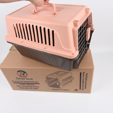 R Other love Brown Pet Carrier Kennels for Household Pets Secure Travel Kennels for Cats and Dogs