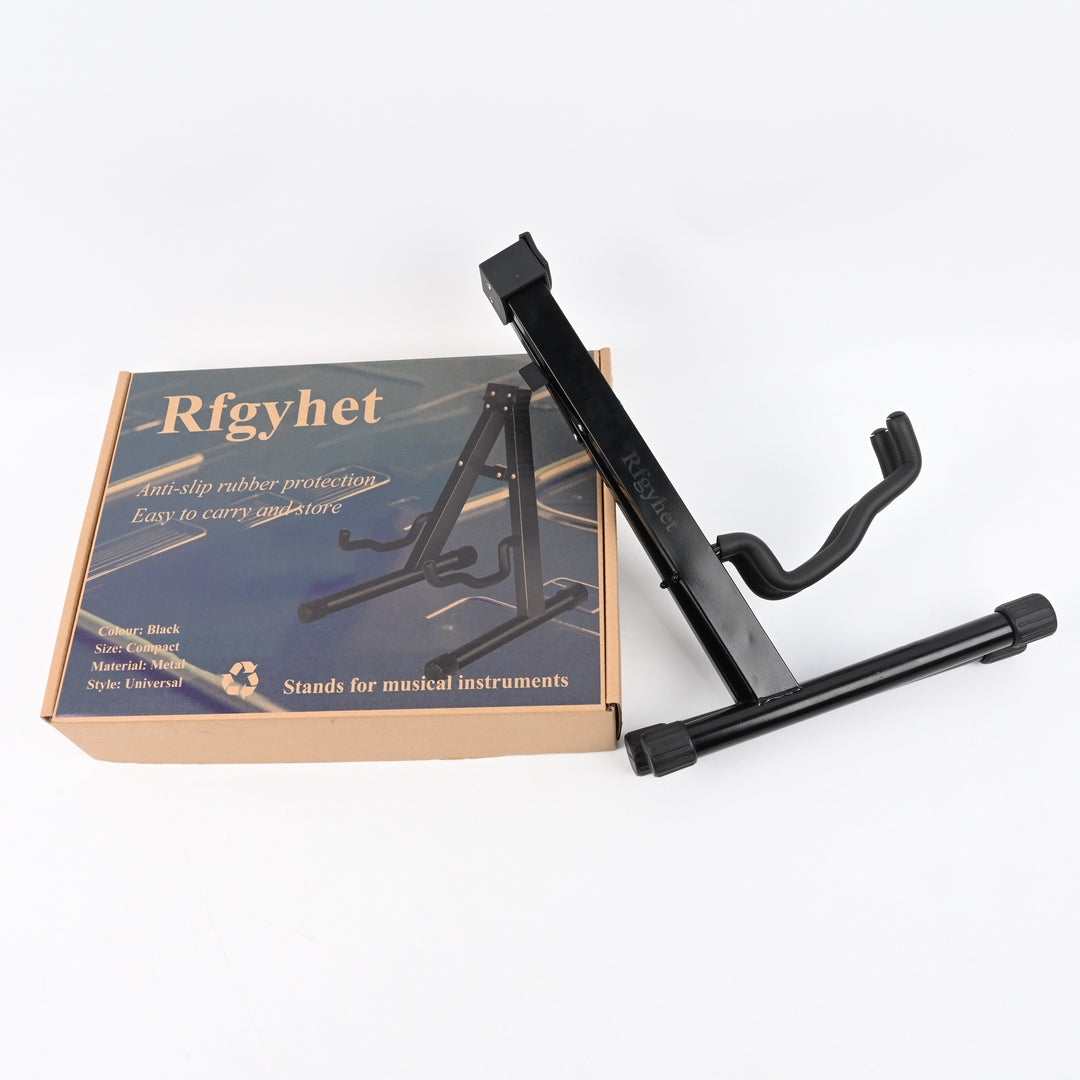 Rfgyhet Stands for Musical Instruments Professional Guitar Stand Universal Adjustable Width Metal Floor Stand for Acoustic Electric Bass Guitar
