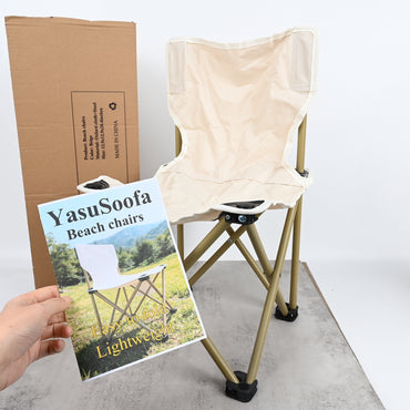 YasuSoofa Portable Folding Beach Chair Lightweight Outdoor Chair for Fishing Picnic Camping Backrest Support