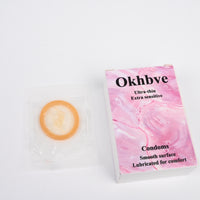 Okhbve Premium Latex Condoms Ultra-Thin Sensitive Condoms with Reliable Protection