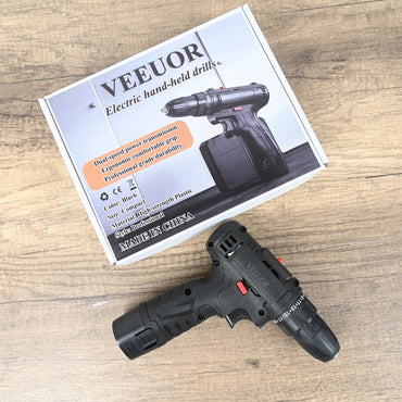 VEEUOR Black Warrior 198tV Handheld Electric Drill Dual-Speed Impact Drill with Ergonomic Grip