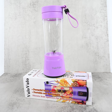 VuloVulo Mini Cyclone Electric Juicer 6-Blade Portable Fruit & Vegetable Juicer for Household Use