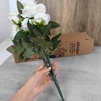 nbxiuv Lifelike Silk Artificial Flowers Bouquet No Maintenance Decorative Artificial Flowers for Home