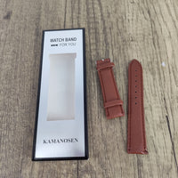 KAMANOSEN Stylish Women's Litchi Grain Watch Band, Parts for watches