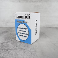 Luonidi Clear Plastic Storage Boxes Durable Stackable Organizer with Lid for Home Office Workshop and Crafts
