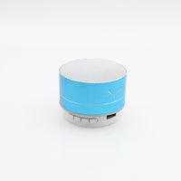 X-nnevat Wireless Speakers - Compact and Stylish Metal Mini Bluetooth Speaker in Blue for On-the-Go Audio Enjoyment