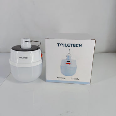 TOILETECH Rechargeable Portable LED Solar Emergency Light Bulb for Home Power Outages