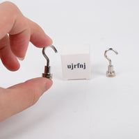 ujrfnj 2-Pack Magnetic Metal Hooks Heavy Duty Magnetic Hooks with Strong Adhesion
