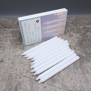 Candles for Lighting White Emergency Candles Long Thick Smokeless Odorless