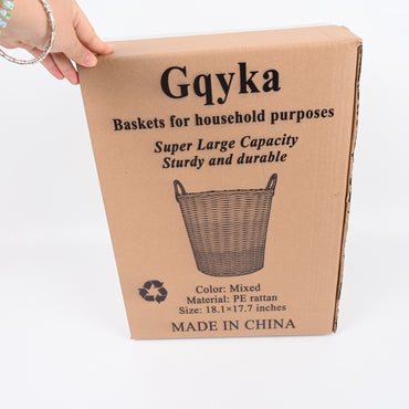 Gqyka Large Household Laundry Basket Durable Storage Baskets for Household Purposes