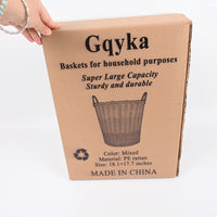 Gqyka Large Household Laundry Basket Durable Storage Baskets for Household Purposes