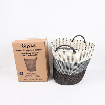Gqyka Large Household Laundry Basket Durable Storage Baskets for Household Purposes