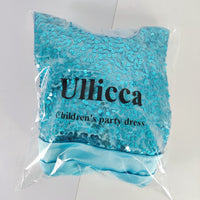 Ullicca Charming Blue Children's Dress with Bow, Pearl, Sequin, and Tulle Details – Perfect for Special Occasions and Celebrations
