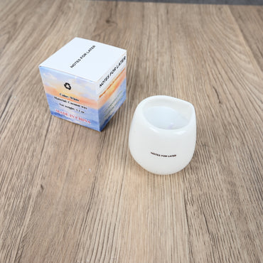 NOTES FOR LATER Low-Temperature Massage Candle in Ceramic Jar Moisturizing Coconut Wax Massage Candle for Cosmetic Skincare
