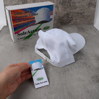 SoleAevum Hats White Baseball Cap Lightweight Breathable Soft Cotton Adjustable One Size Fit for Everyday Wear
