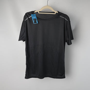 Forestep Summer Ice Silk Short Sleeve T Shirt Round Neck Lightweight Breathable Loose