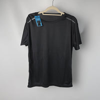 Forestep Summer Ice Silk Short Sleeve T Shirt Round Neck Lightweight Breathable Loose