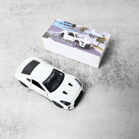 Wind Wranglers 1:42 Scale GTR Alloy Car Model White Pull-Back Toy Vehicle with Realistic Detailing for Kids & Collectors